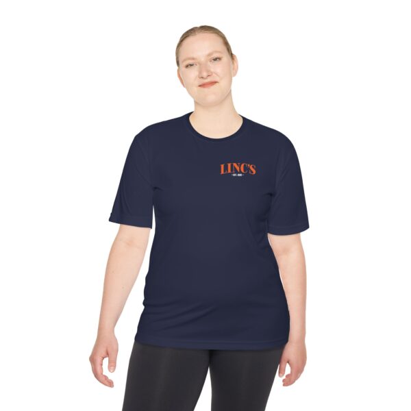 Official Linc's Unisex Moisture Wicking Tee | Cool & Comfortable Activewear (Secondary Logo) - Image 44