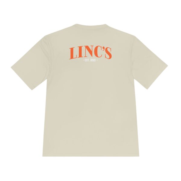 Official Linc's Unisex Moisture Wicking Tee | Cool & Comfortable Activewear (Secondary Logo) - Image 3