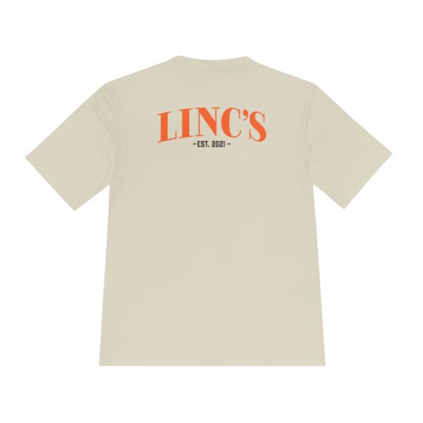 Official Linc's Unisex Moisture Wicking Tee | Cool & Comfortable Activewear (Primary Logo) - Image 3
