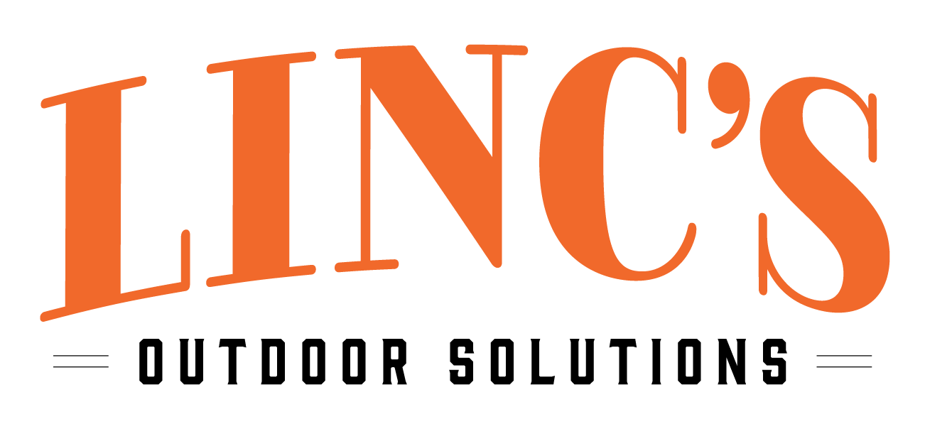 LINCS OUTDOOR SOLUTIONS logo with LINCS in large, orange, uppercase letters and OUTDOOR SOLUTIONS in smaller, black, capital letters below, separated by black lines on each side.